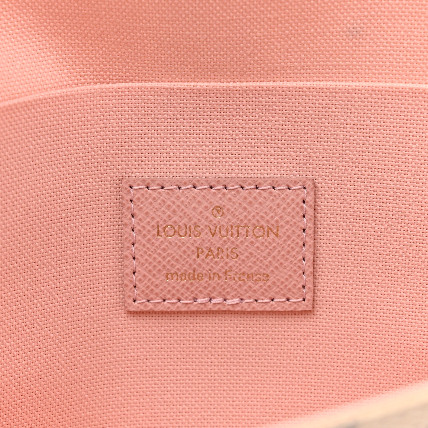 Louis Vuitton Damier Azur Pochette Felicie Chain Wallet Rose Ballerine 7 of 11