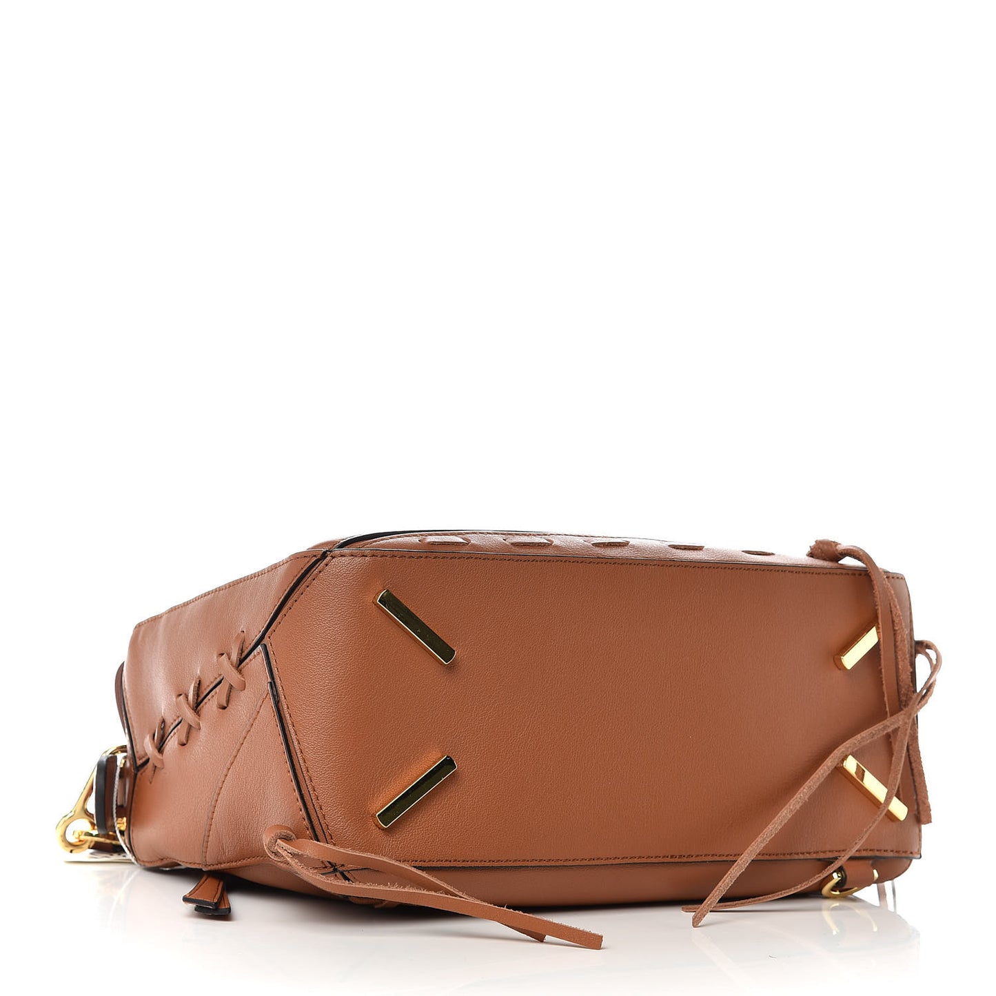 Calfskin Laced Puzzle Bag Tan