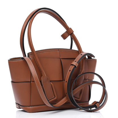 Bottega Veneta French Calfskin Maxi Intrecciato Mini Arco Wood 2 of 4