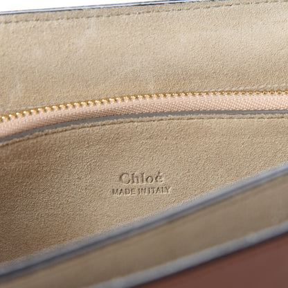 Chloe Suede Calfskin Medium Faye Shoulder Bag Tobacco 9 of 10