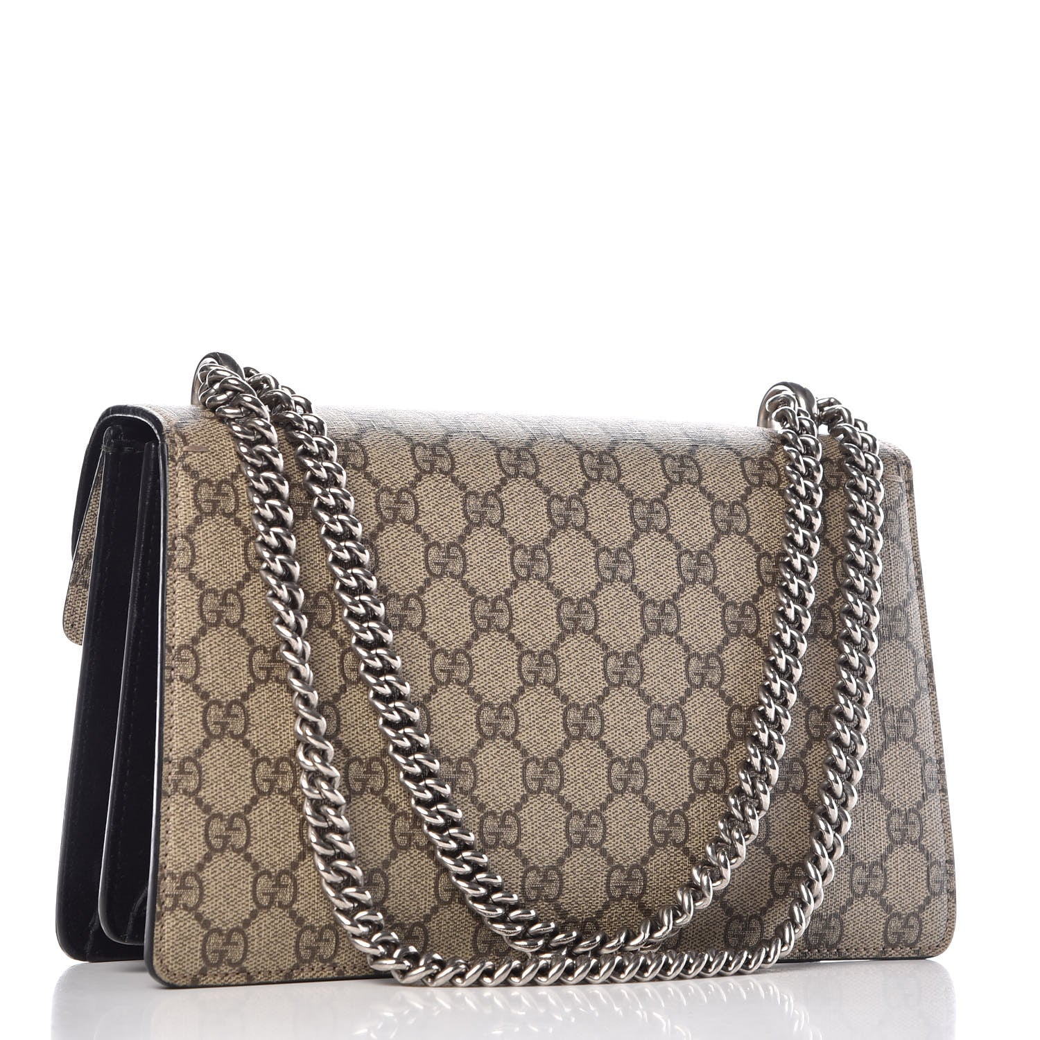 Gucci GG Supreme Monogram Small Dionysus Shoulder Bag Black 3 of 14
