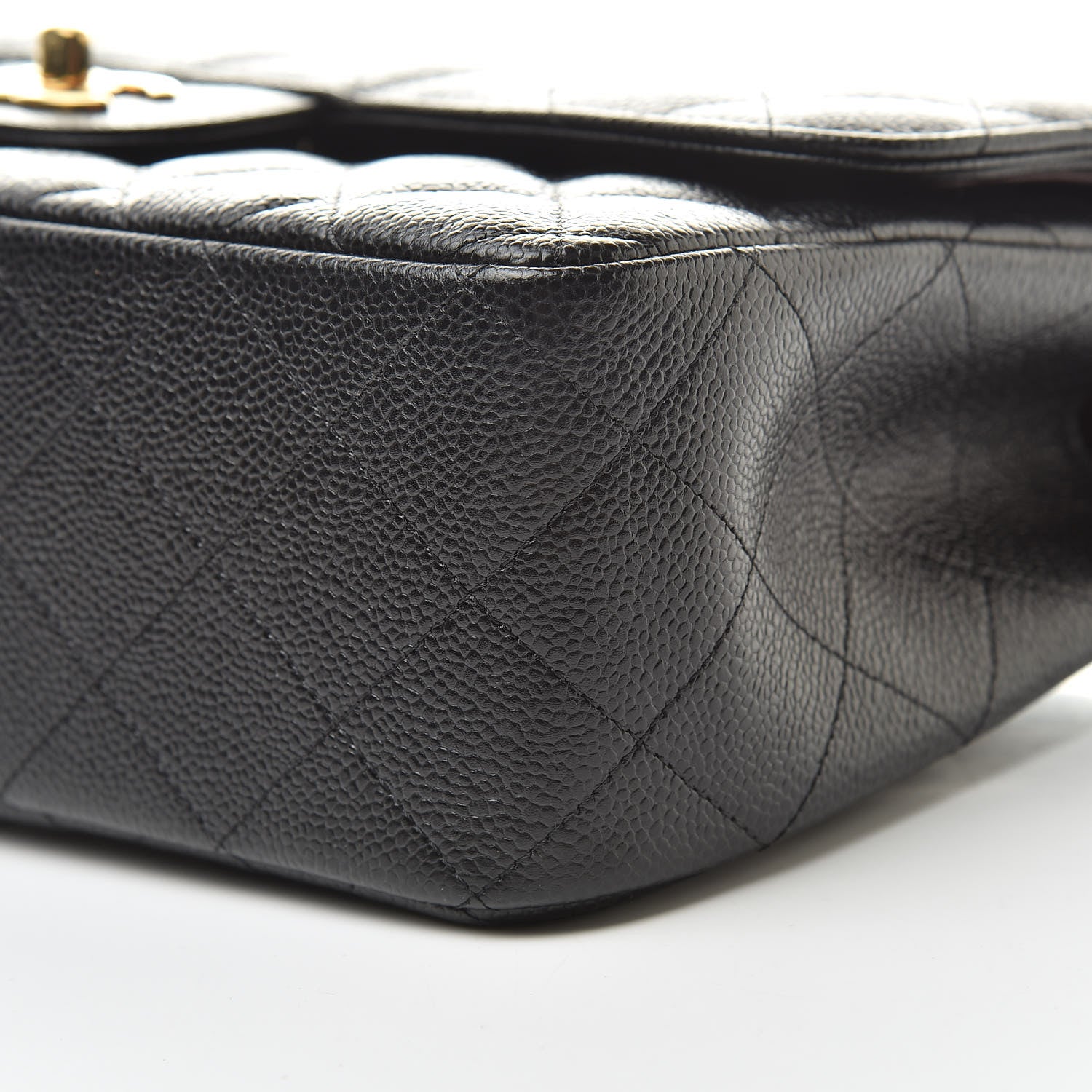 Chanel Caviar Quilted Jumbo Double Flap Black 10 of 11