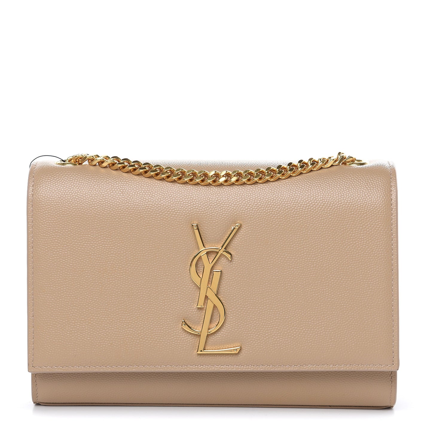 Grain De Poudre Small Monogram Kate Satchel Dark Beige