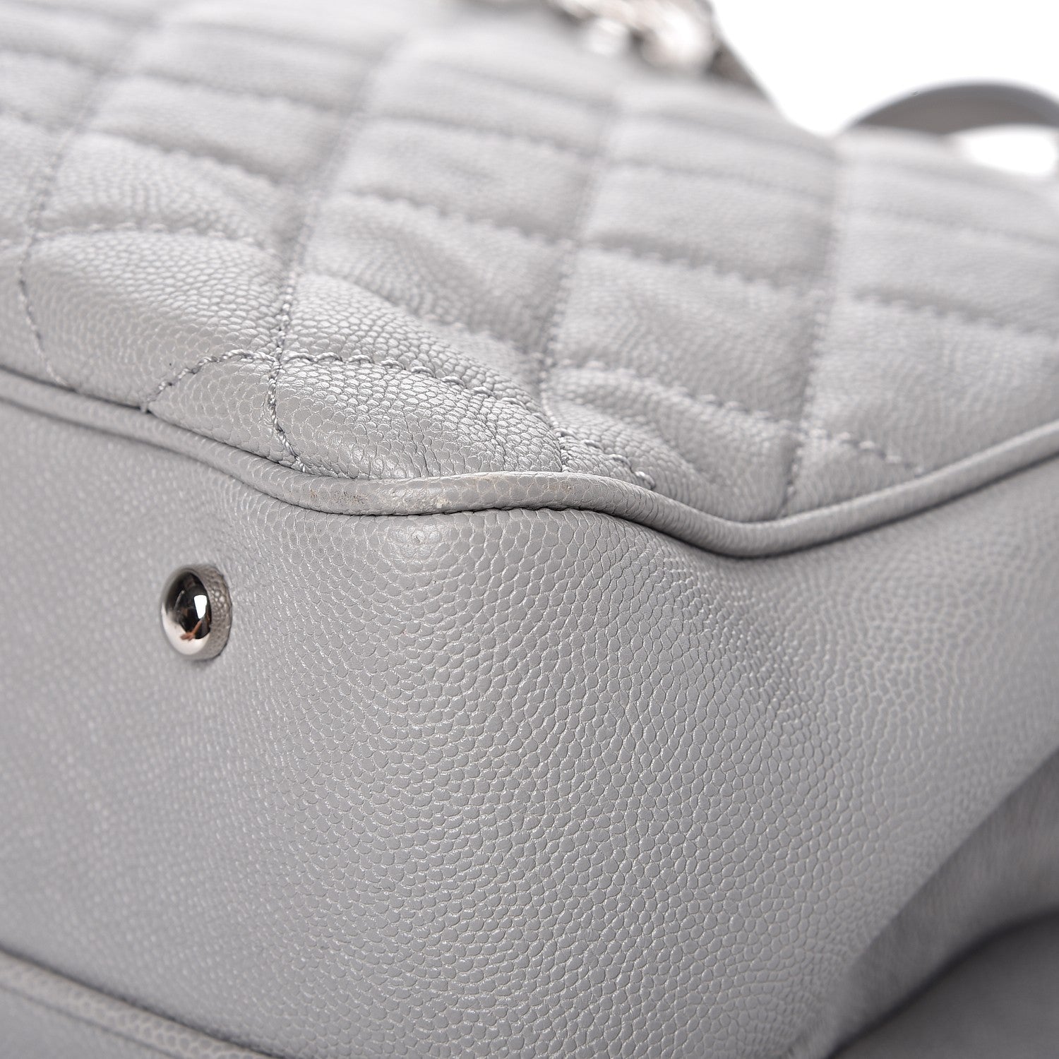Chanel Caviar Quilted Large Urban Companion Top Handle Shopping Tote Grey 9 of 11