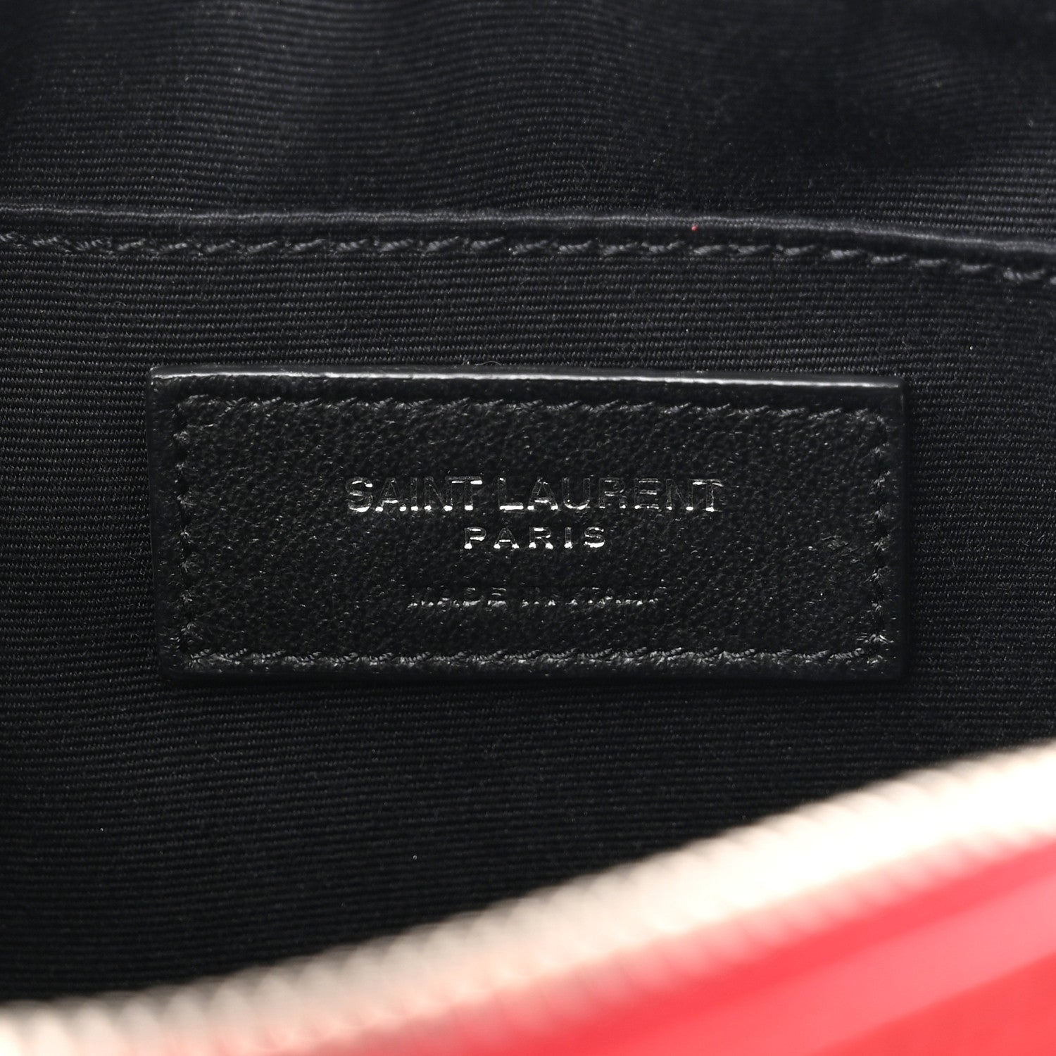 Saint Laurent Calfskin Monogram Small Lou Camera Bag Red 6 of 11