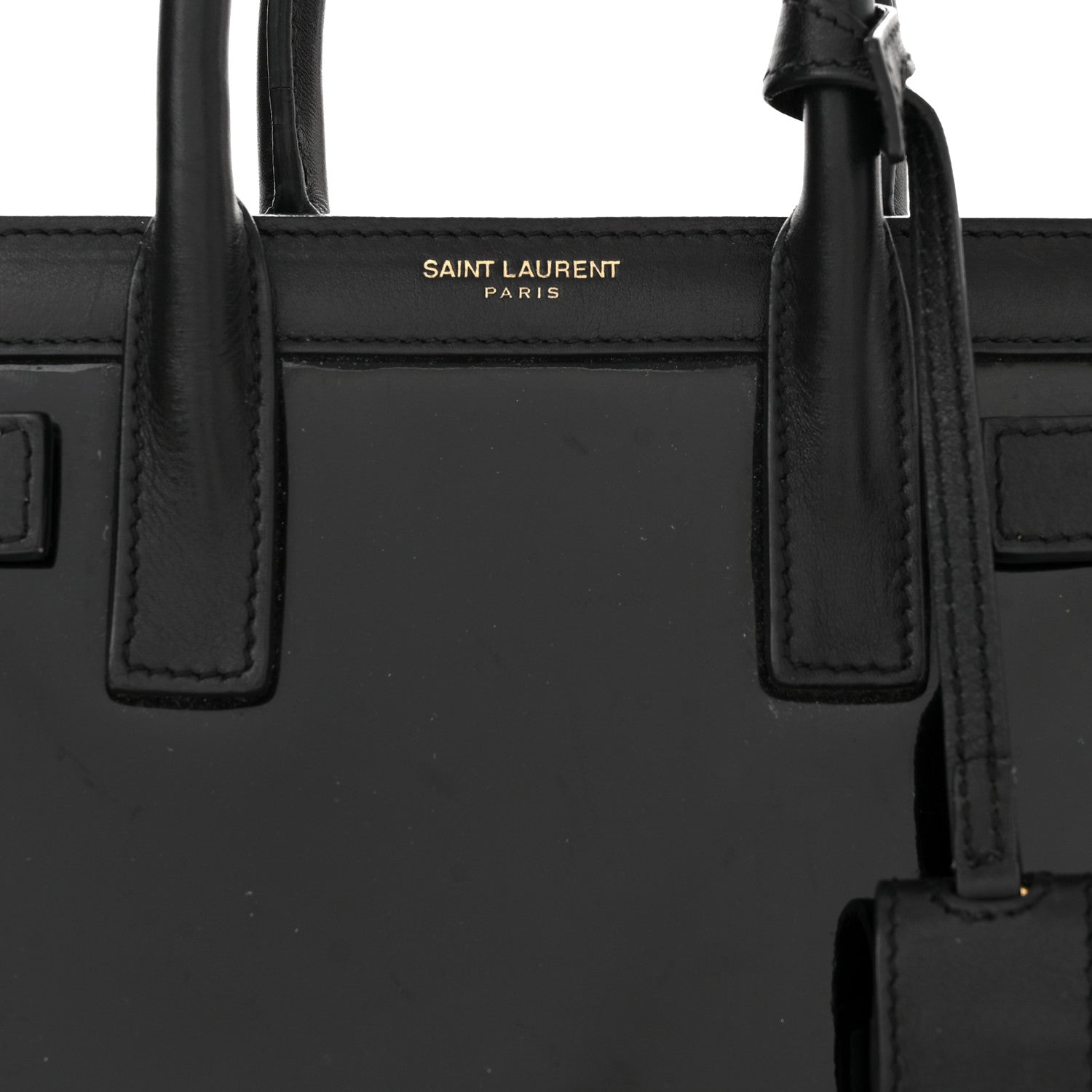 Saint Laurent Patent Calfskin Nano Sac de Jour Black 7 of 9