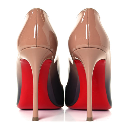 Christian Louboutin Patent Degrade Merci Allen 100 Pumps 39.5 Black Nude 5 of 11