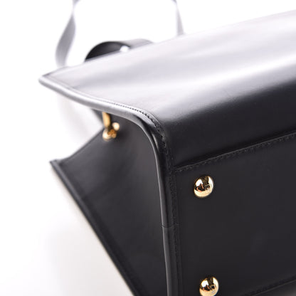 Fendi Vitello Century F is Fendi FF 1974 Embossed Small Runaway Satchel Black Maya 12 of 13