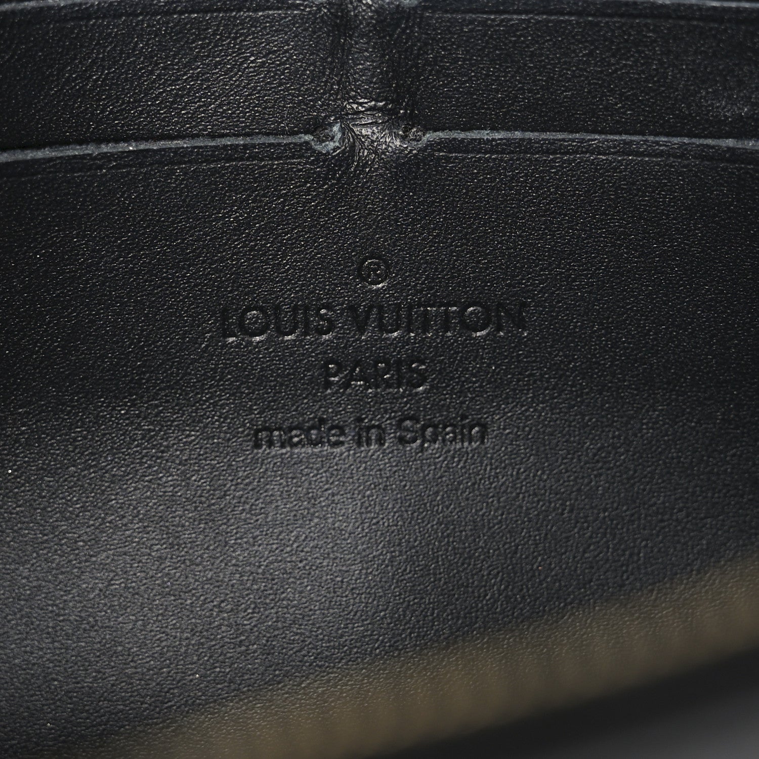 Louis Vuitton Patent Calfskin Monogram Cherrywood Chain Wallet Black 6 of 10