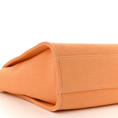 Chanel Canvas Small Deauville Tote Light Orange 10 of 12