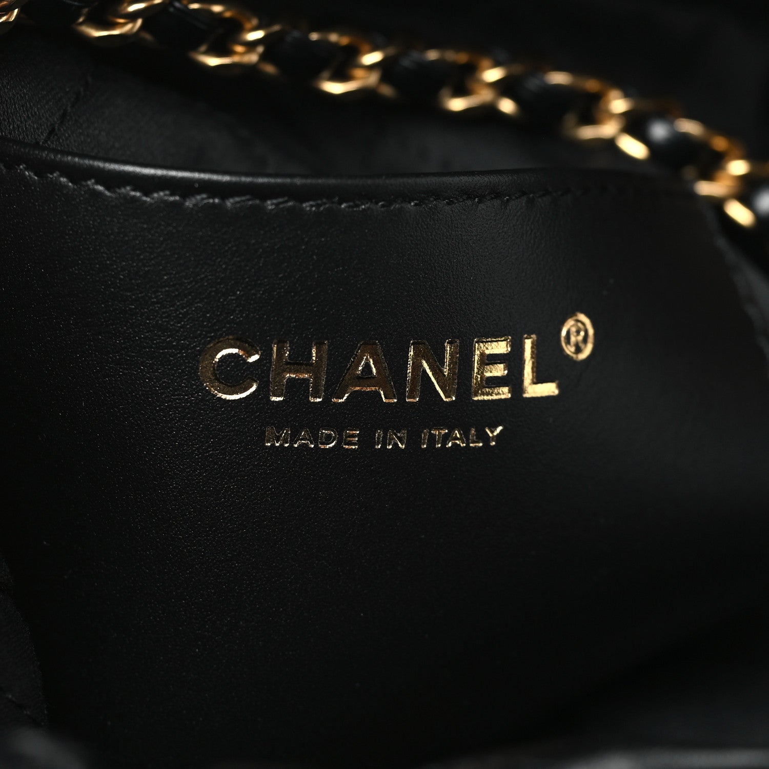 Chanel Shiny Calfskin Quilted Pearl CC Chain Mini Chanel 22 Black 6 of 10