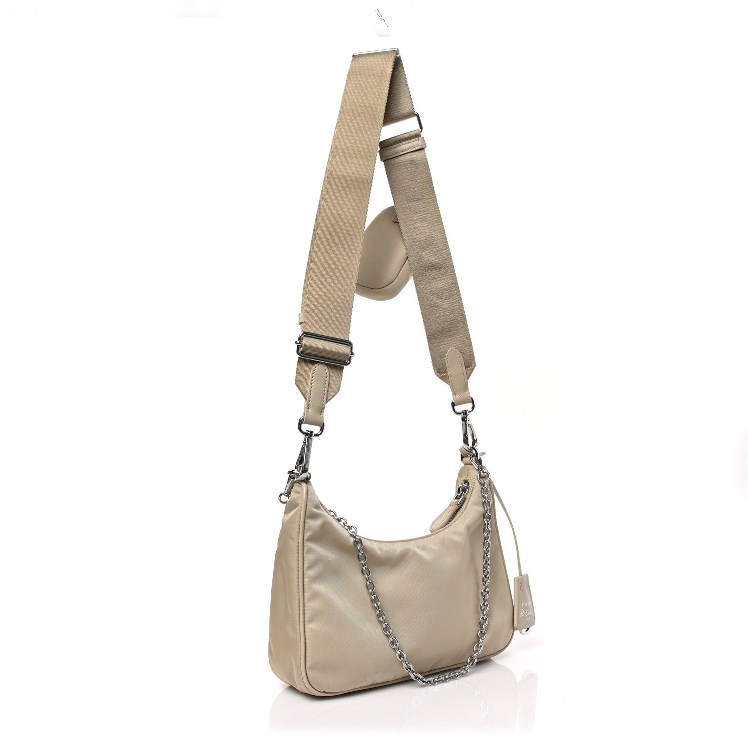 Prada Re-Nylon Saffiano Re-Edition 2005 Shoulder Bag Deserto 3 of 8