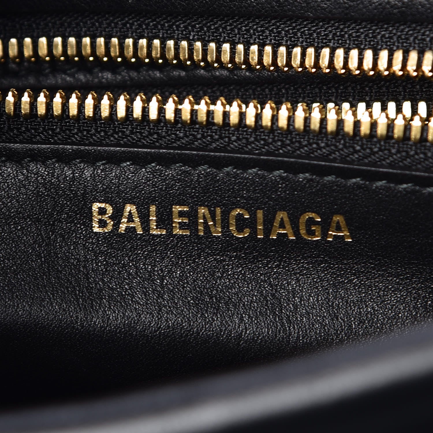Balenciaga Calfskin XS Fringe Laundry Cabas Black 9 of 9