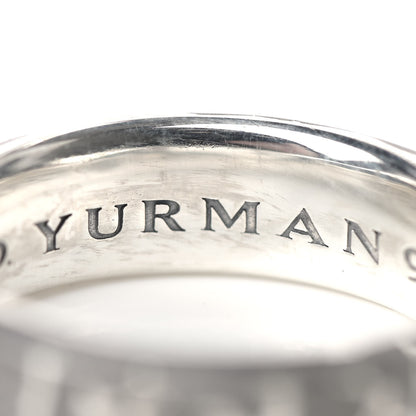 David Yurman Sterling Silver Fused Meteorite 8.5mm Band Ring 71 13.25 5 of 6