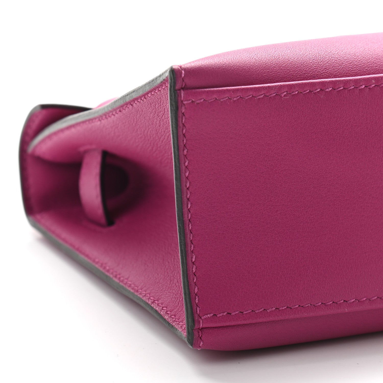 Hermes Swift Kelly Pochette Clutch Rose Pourpre 8 of 9
