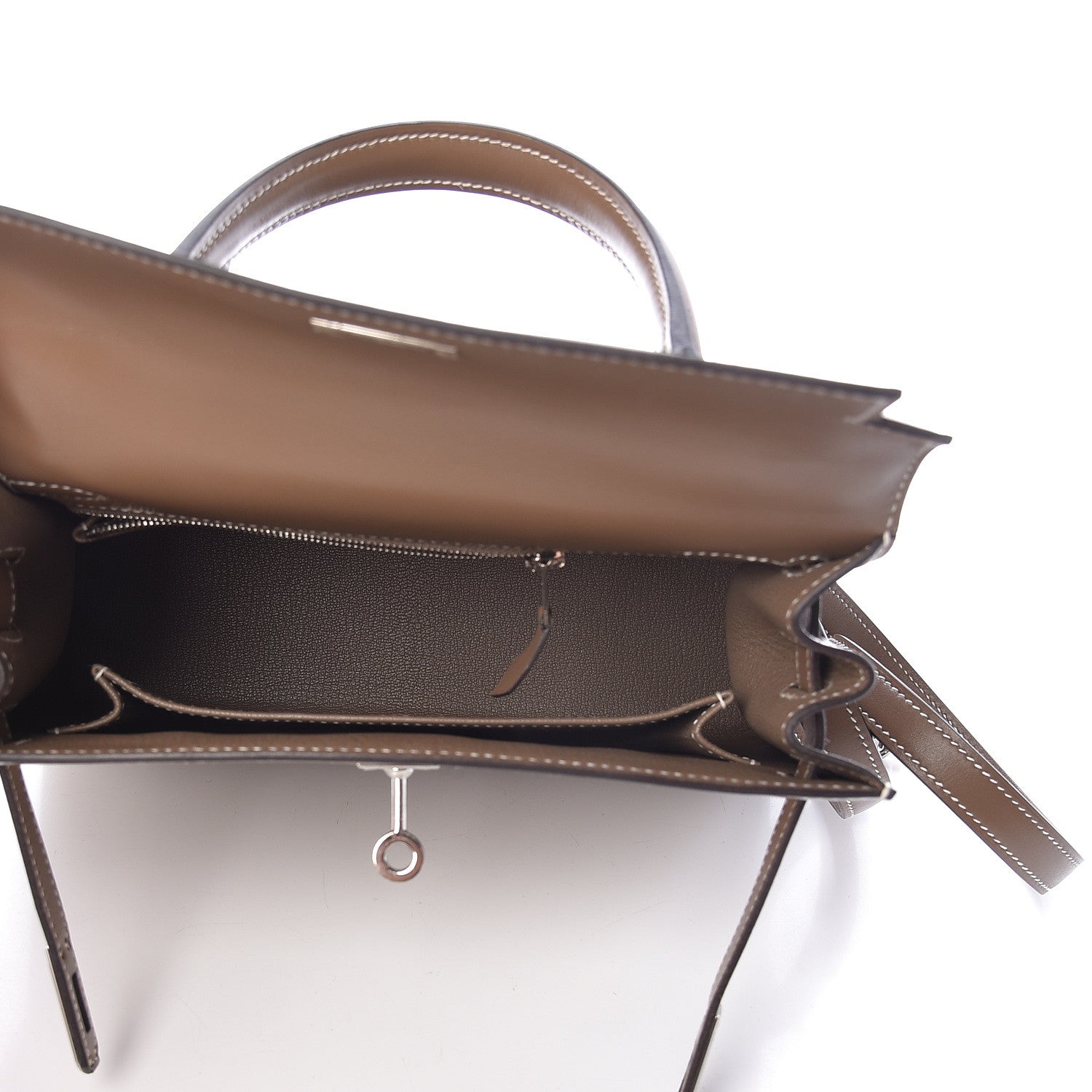 Hermes Tadelakt Kelly Sellier 25 Etoupe 10 of 35