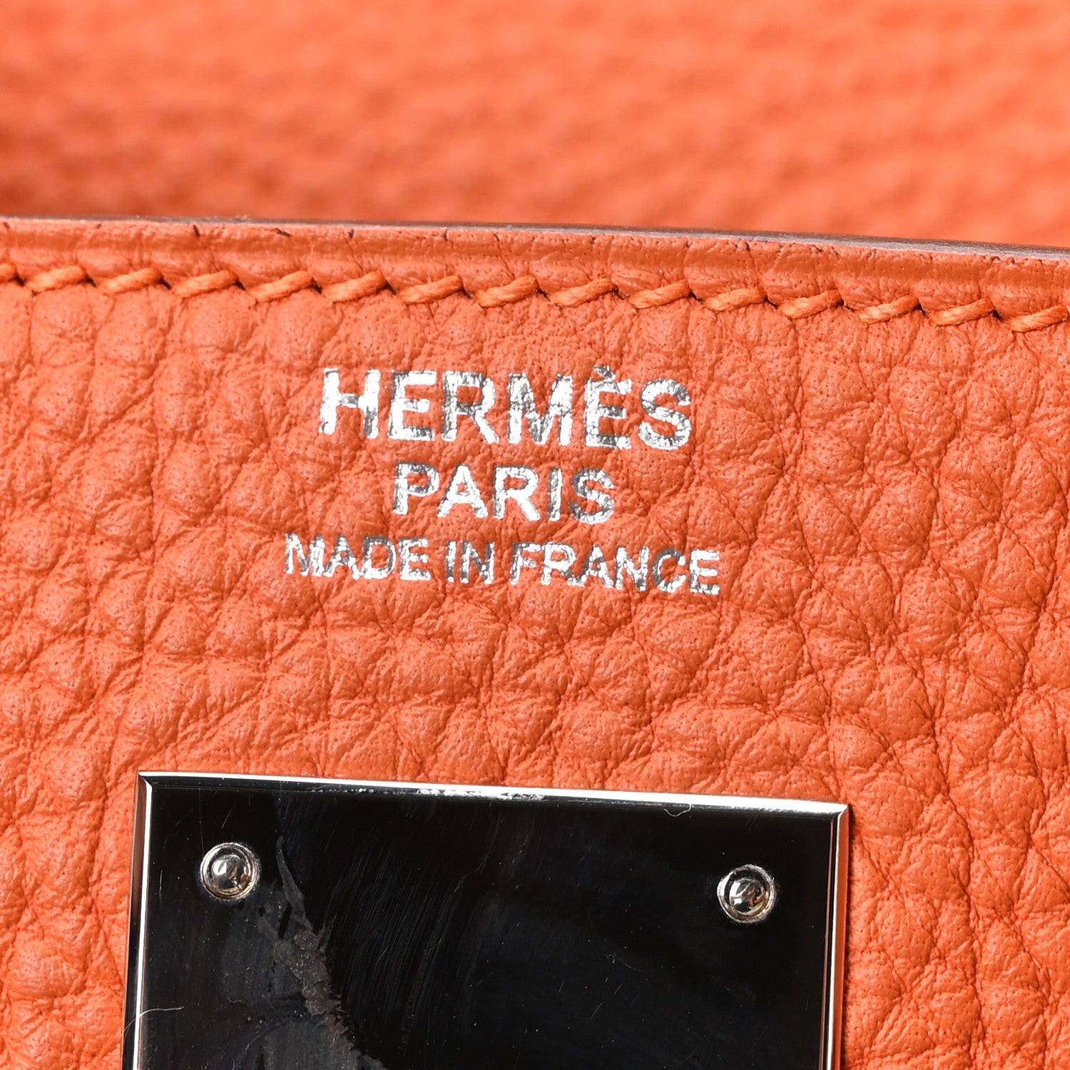 Hermes Togo Kelly Retourne 32 Orange 6 of 10
