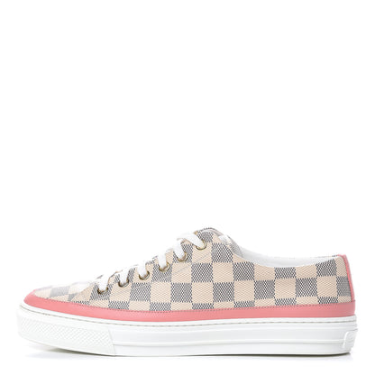 Louis Vuitton Damier Azur Stellar Sneakers 40 Rose Ballerine 1 of 8
