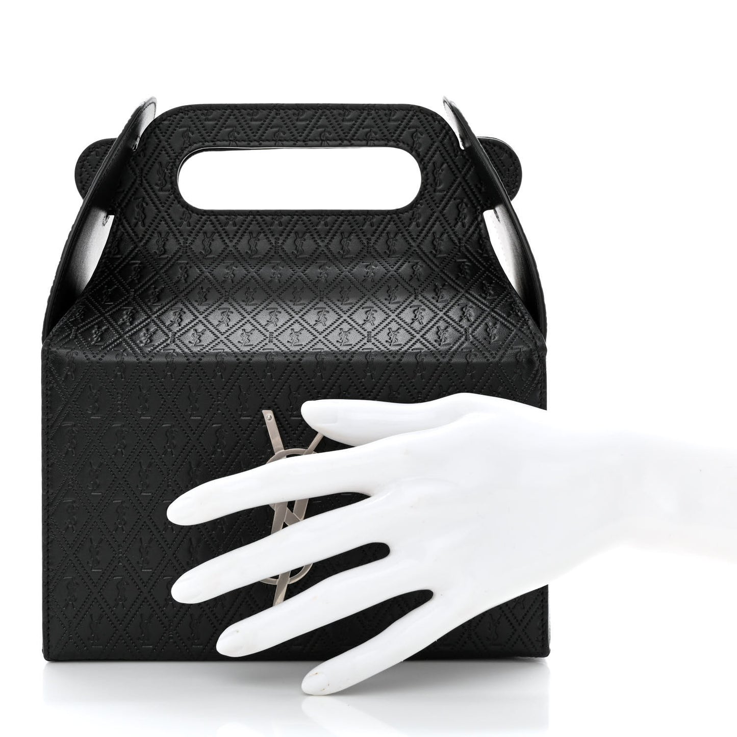 Calfskin Monogram Take Away Box Black