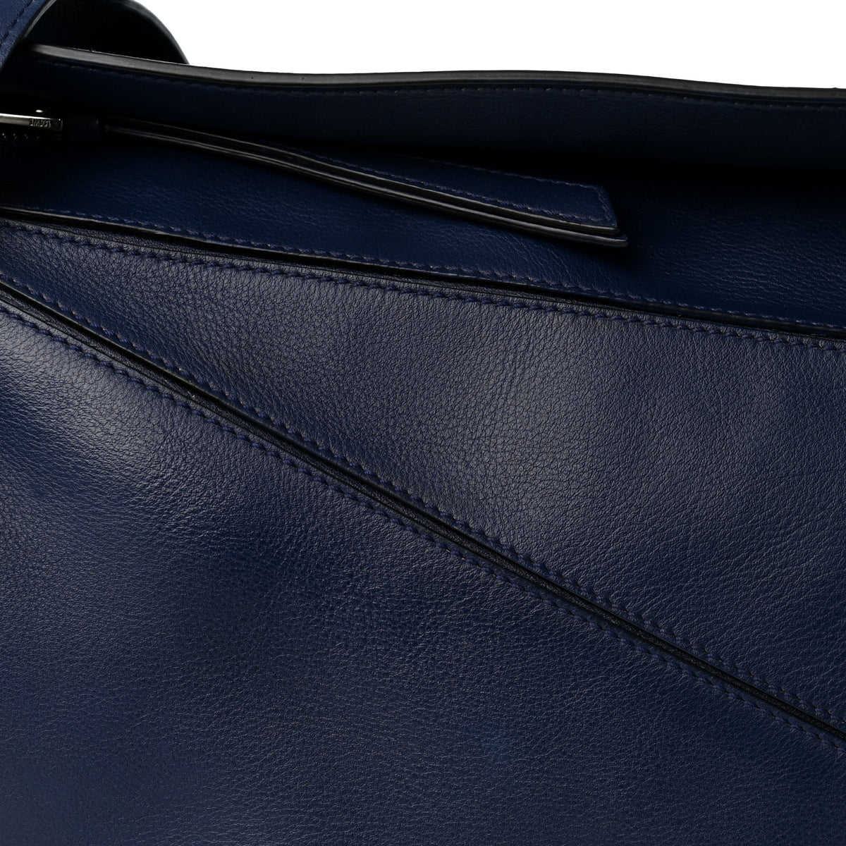 Calfskin Medium Puzzle Bag Marine