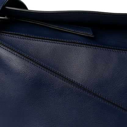 Loewe Calfskin Medium Puzzle Bag Marine 7 of 9