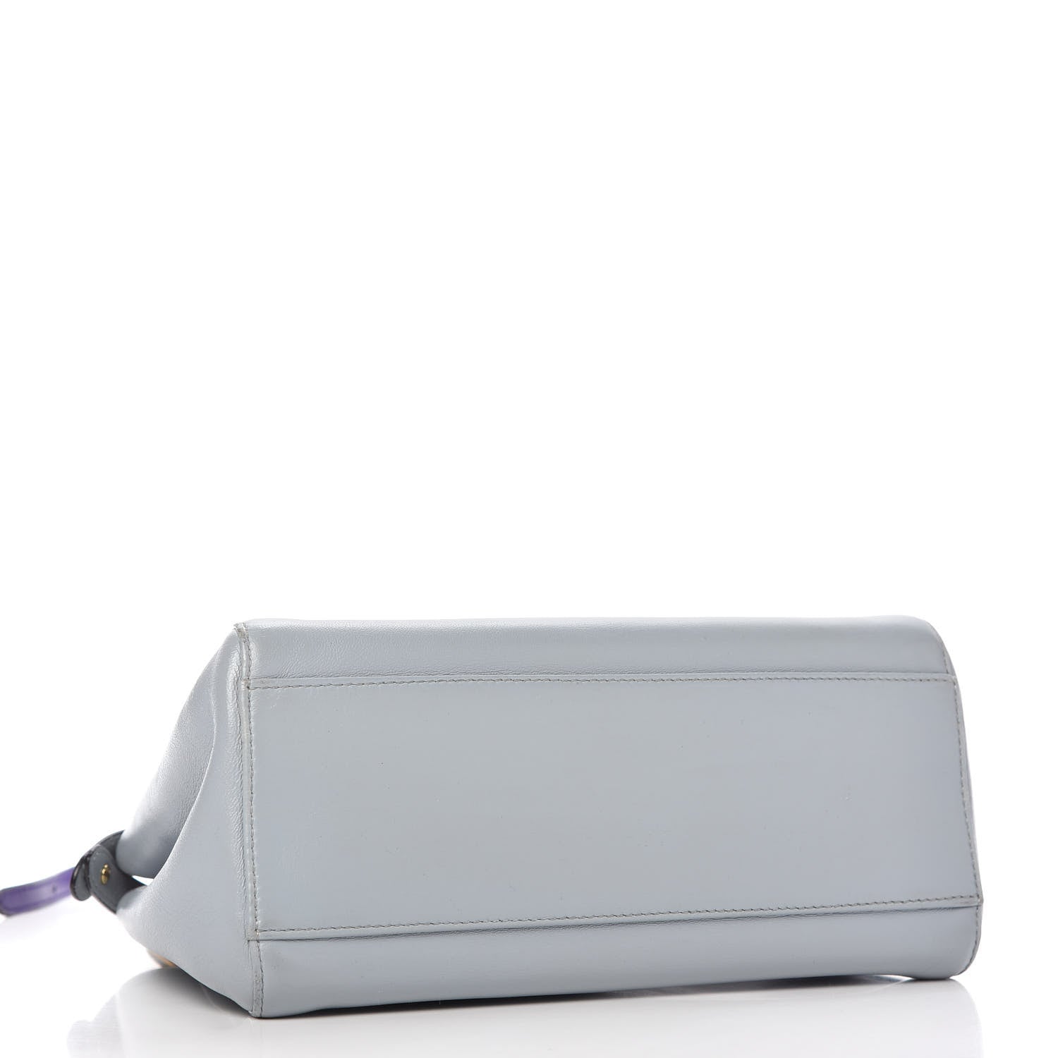 Fendi Nappa Colorblock Mini Peekaboo Iconic Satchel Polvere Purple Rain Ruby 4 of 9