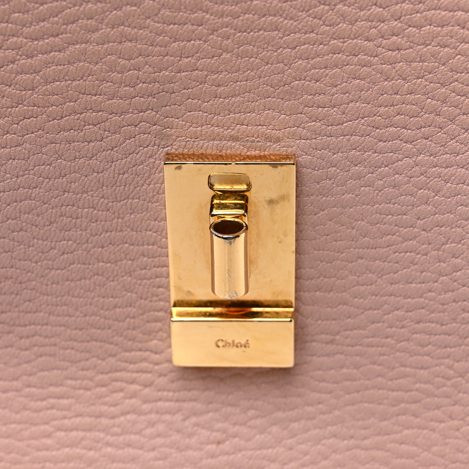 Chloe Grained Lambskin Mini Drew Shoulder Bag Cement Pink 12 of 12