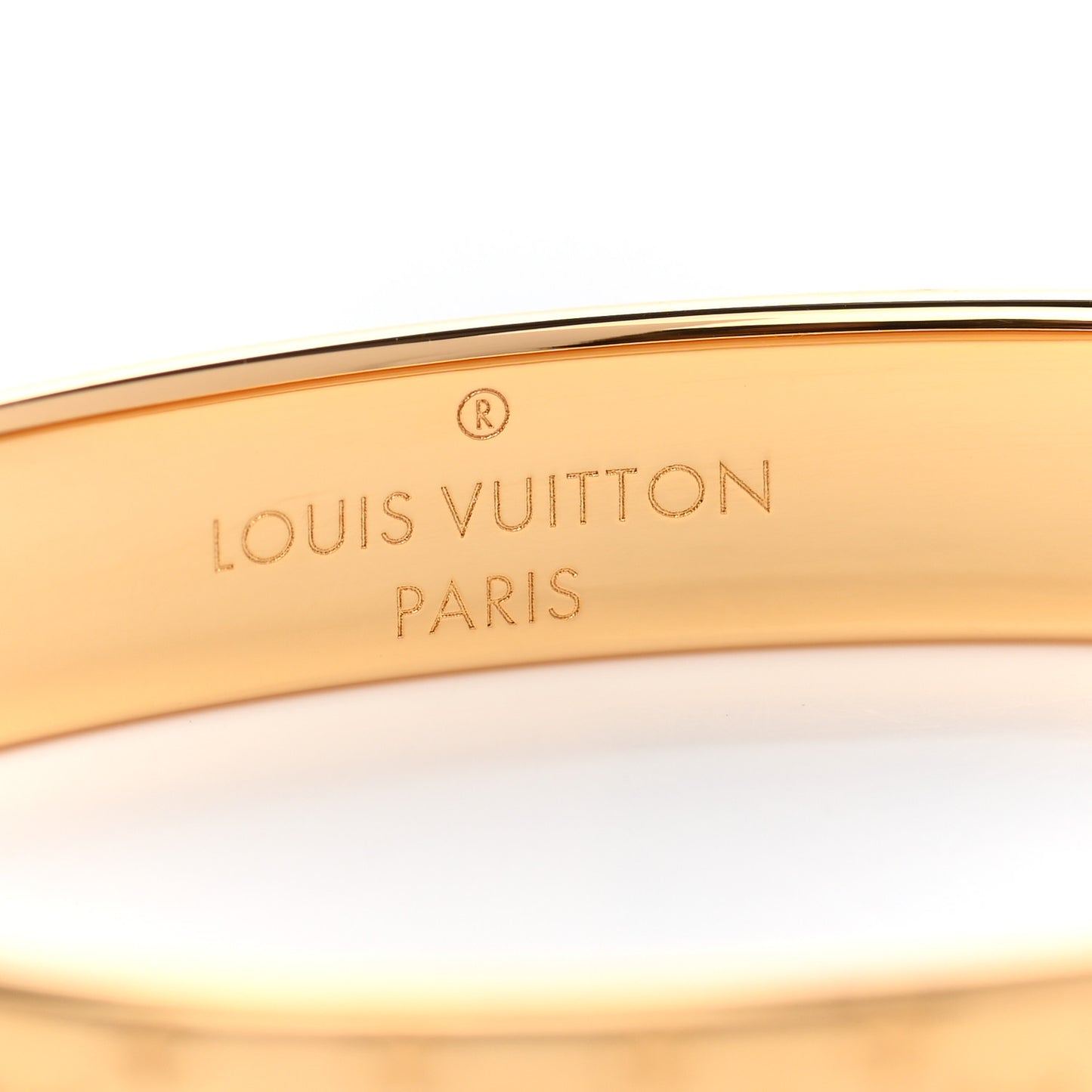 Brass Monogram Nanogram Cuff S Gold