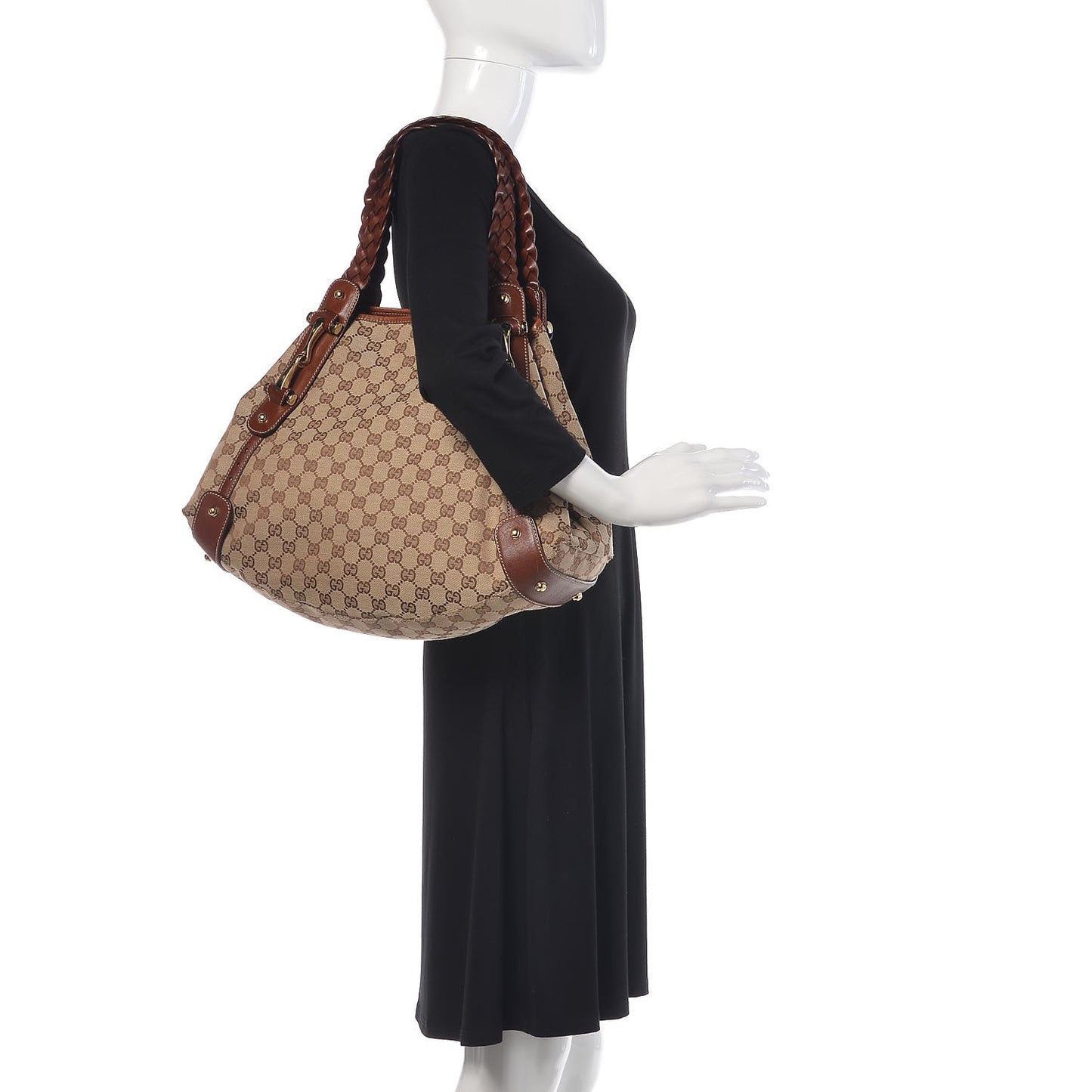 Monogram Medium Pelham Shoulder Bag Brown