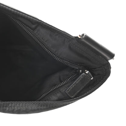 Prada Tessuto Nylon Saffiano Flat Messenger Bag Black 5 of 10