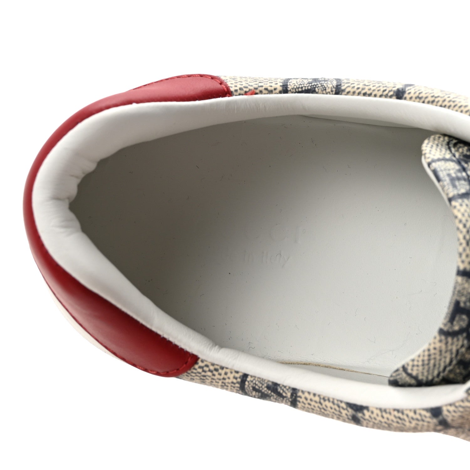 Gucci GG Supreme Monogram Womens Ace Low-Top Sneaker 40 Beige 8 of 10