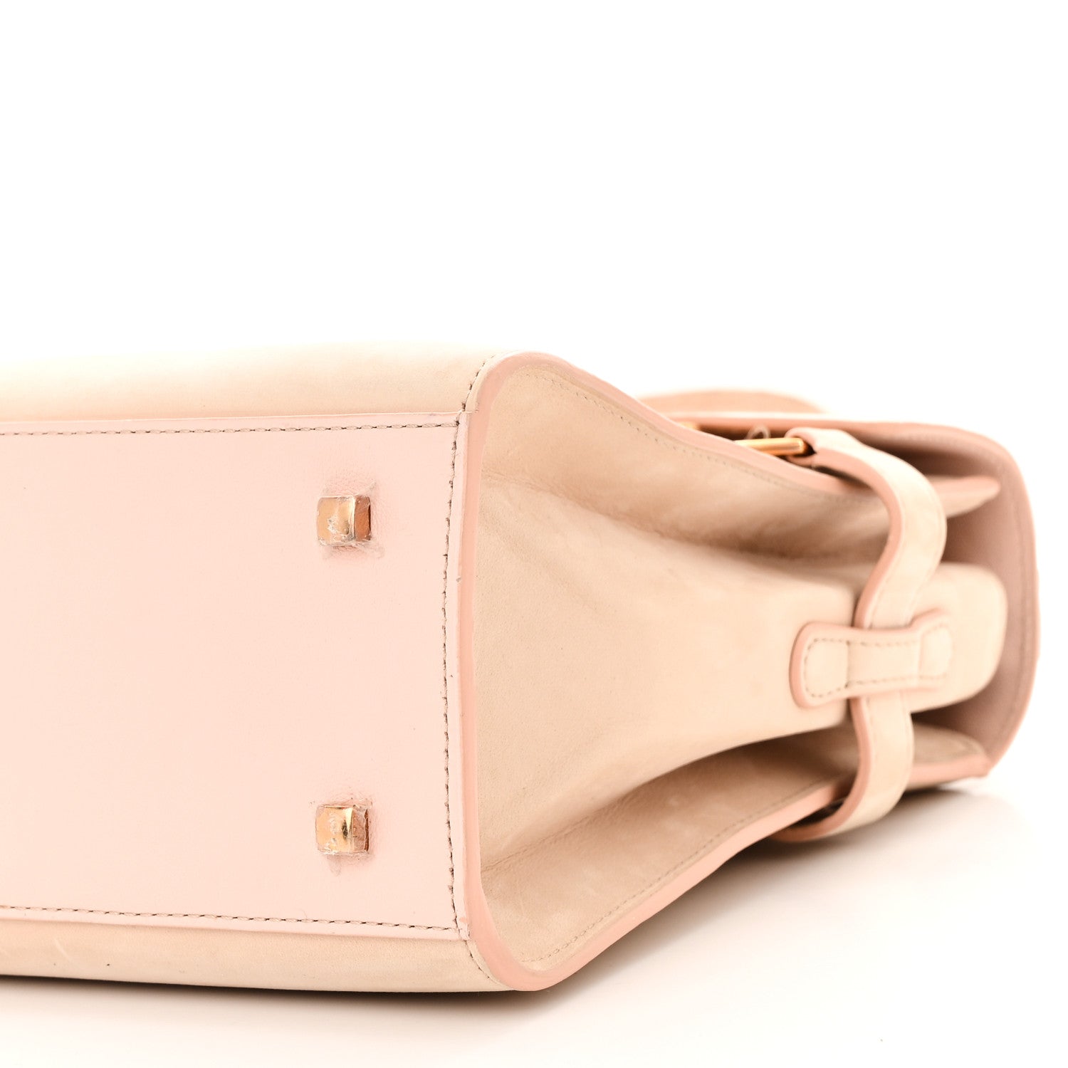 Delvaux Suede Crocodile MM Tempete Satchel Light Pink 9 of 10