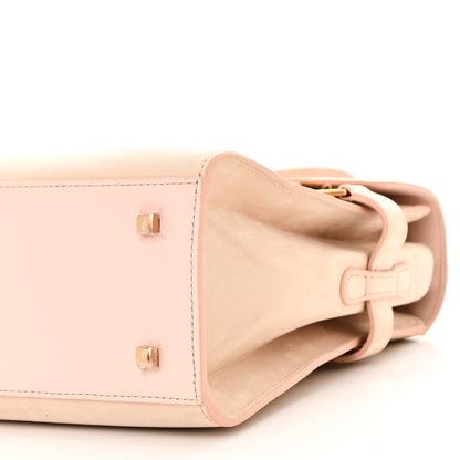 Delvaux Suede Crocodile MM Tempete Satchel Light Pink 9 of 10