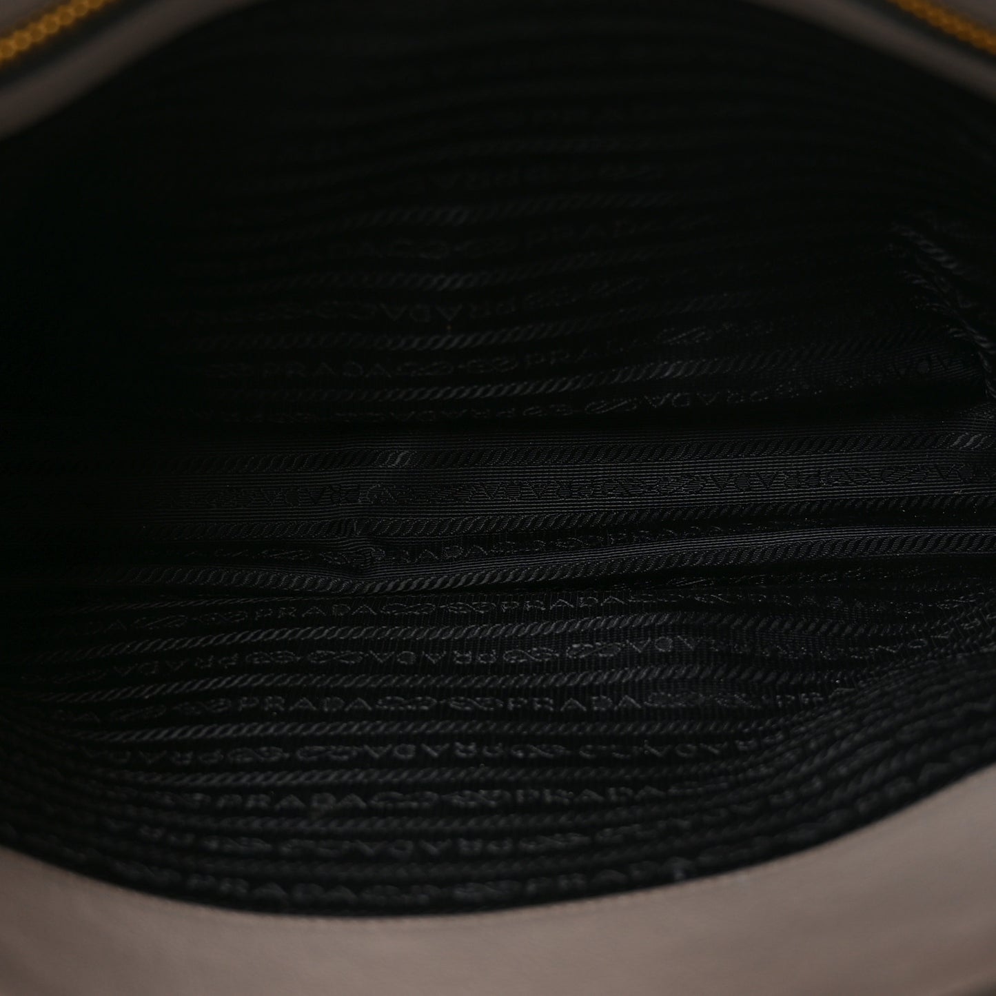 Glace Calfskin Embossed Logo Tote Argilla