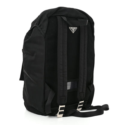 Prada Nylon Tessuto Character Logo Patch Backpack Black 3 of 9
