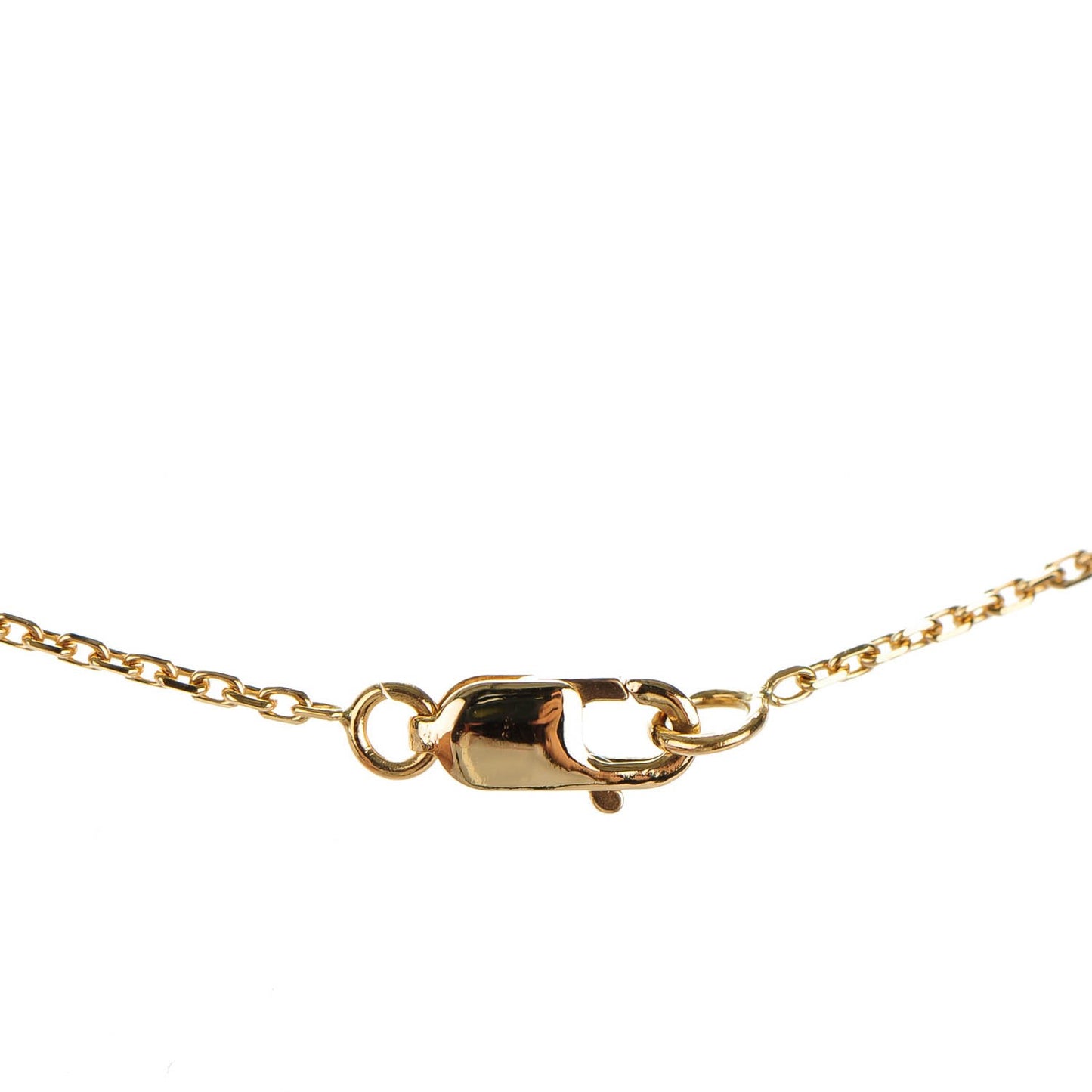 18K Yellow Gold Mother of Pearl Sweet Alhambra Pendant Necklace