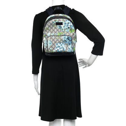 Gucci GG Supreme Monogram Blooms Small Day Backpack Blue 2 of 9