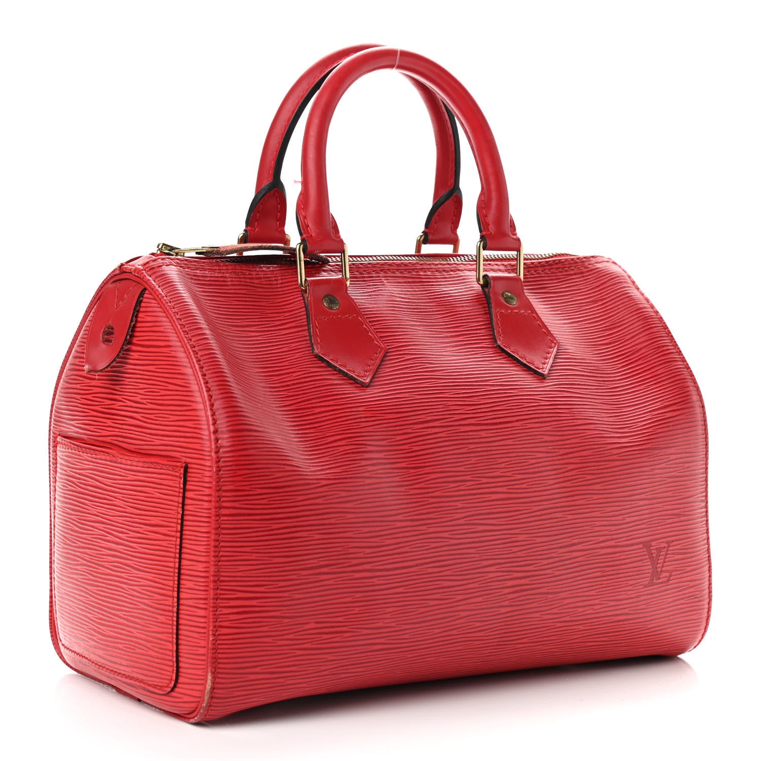 Louis Vuitton Epi Speedy 25 Castillan Red 3 of 13