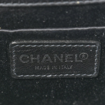 Chanel Satin Crystal Small Camellia Evening Bag Black 6 of 12