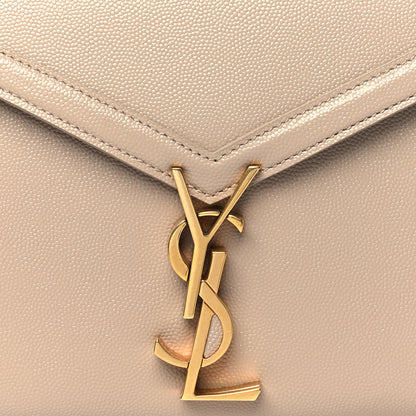 Saint Laurent Grain de Poudre Mini Classic Monogram Cassandra Top Handle Beige 7 of 11