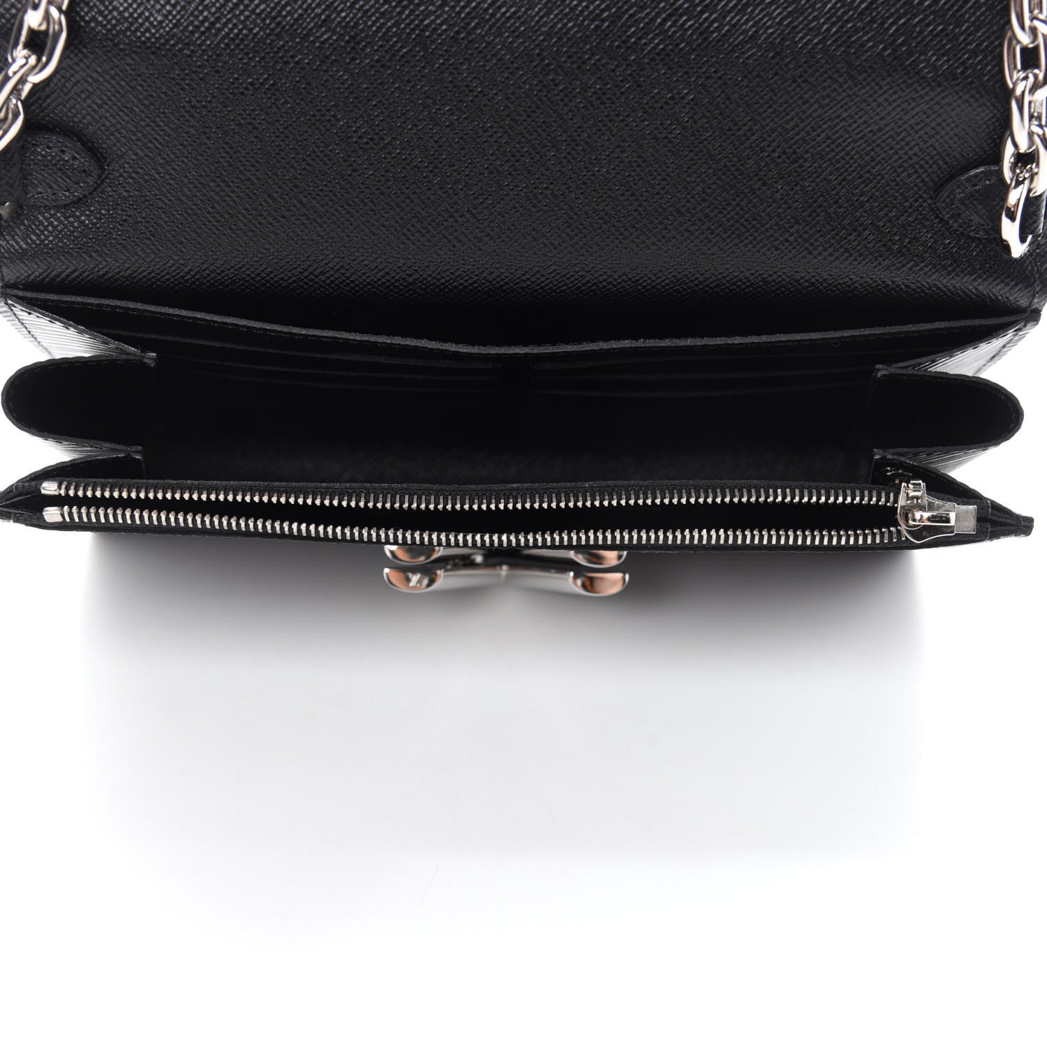 Louis Vuitton Epi LV Stories Twist Chain Wallet Black 5 of 11