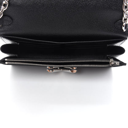 Louis Vuitton Epi LV Stories Twist Chain Wallet Black 5 of 11