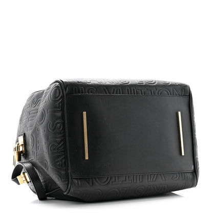 Louis Vuitton Calfskin Embossed Speedy Cube 30  Black 4 of 13