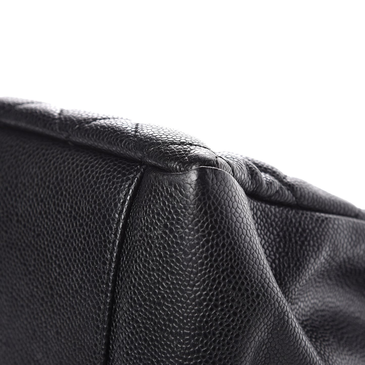 Caviar Quilted Grand Shopping Tote GST Black