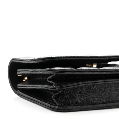 Chanel Caviar Quilted Mini Wallet On Chain WOC Black 9 of 11