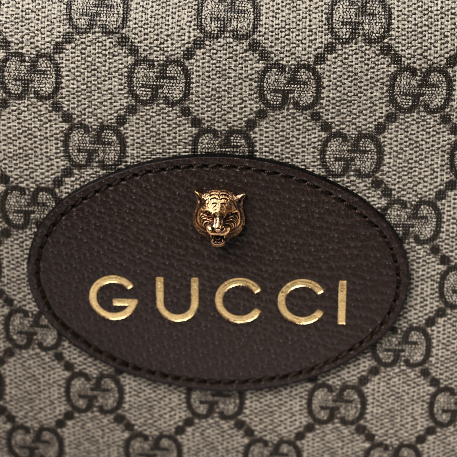 Gucci GG Supreme Monogram Web Neo Vintage Shoulder Bag Beige New Acero Crop 10 of 10