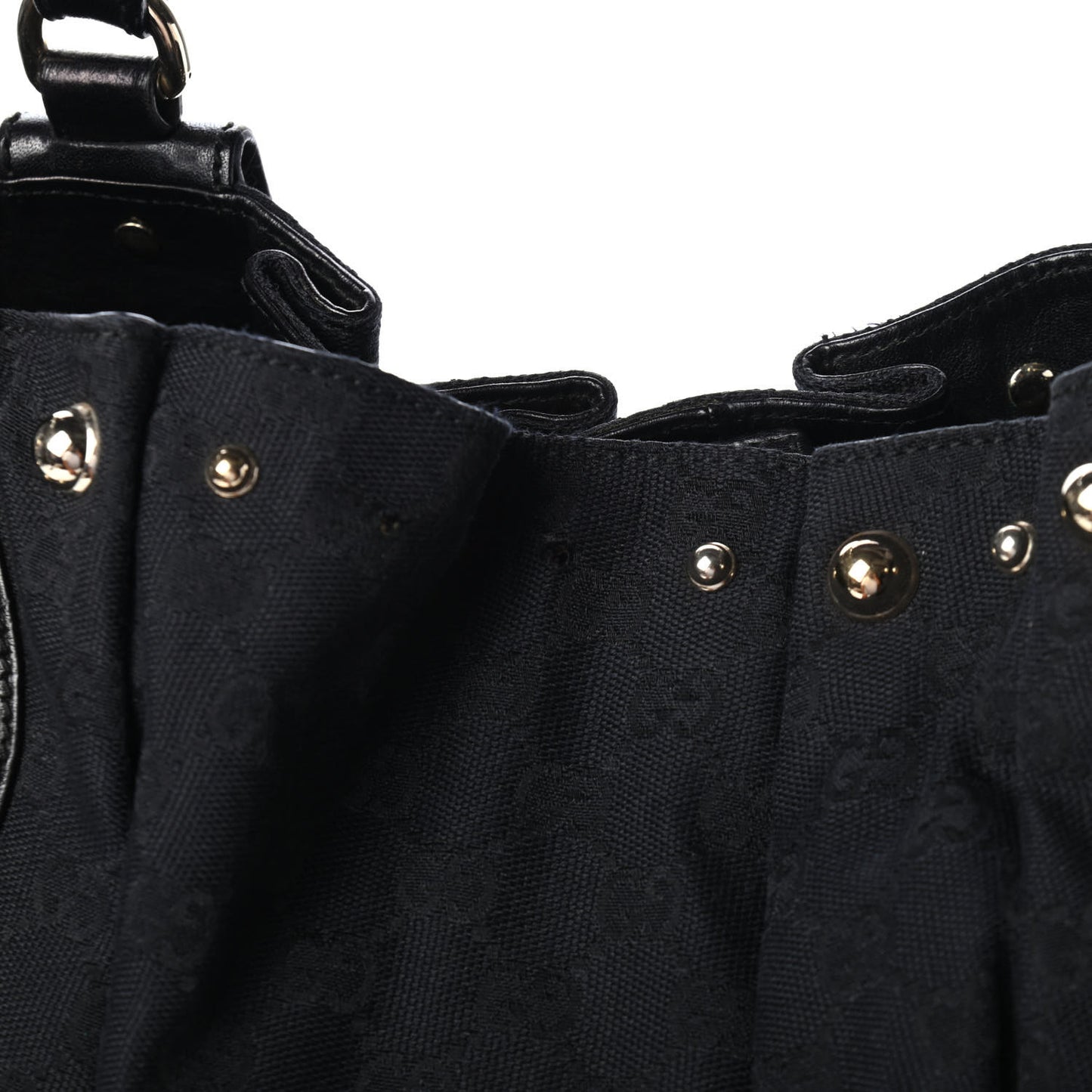 Monogram Studded Pelham Tote Black