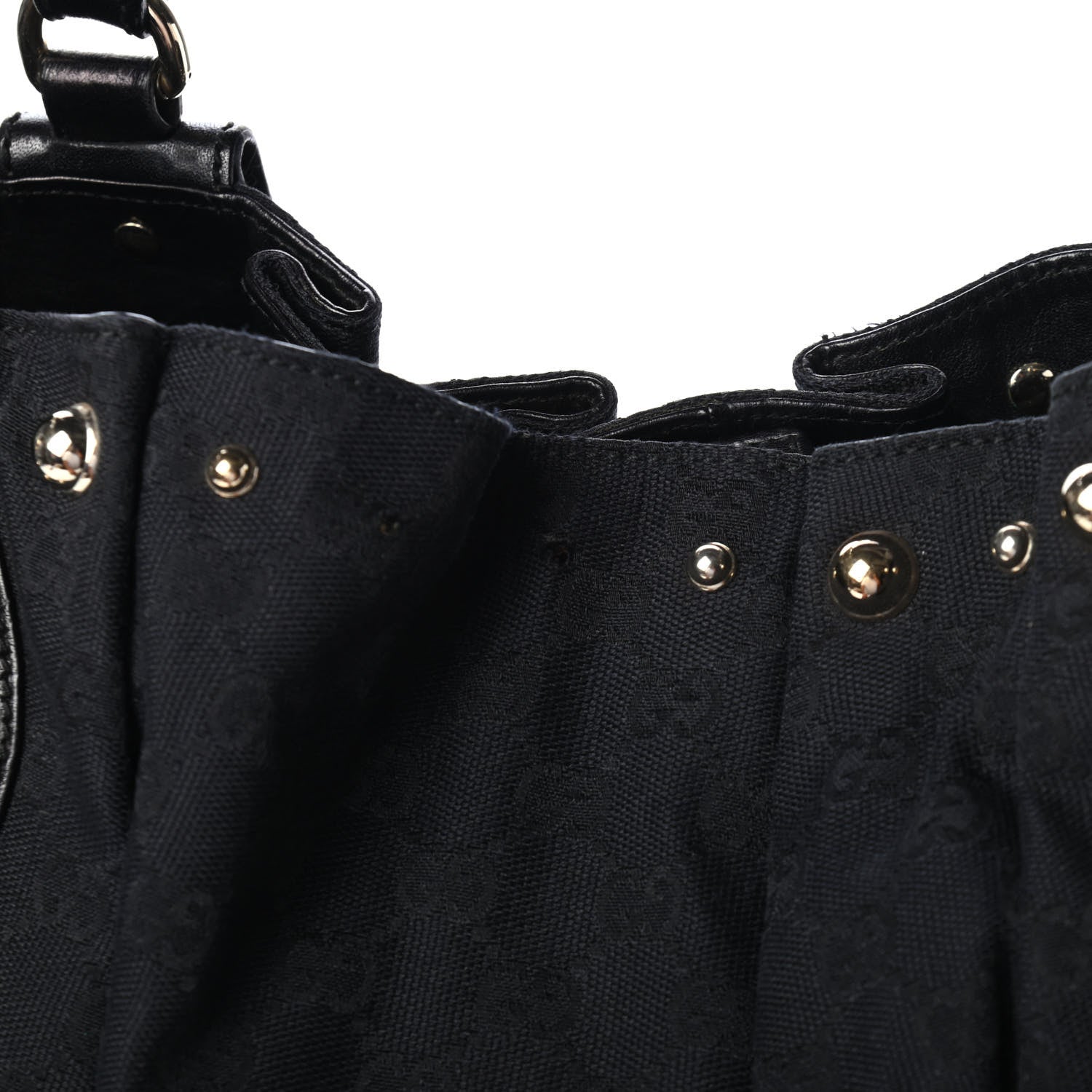 Gucci Monogram Studded Pelham Tote Black 5 of 5