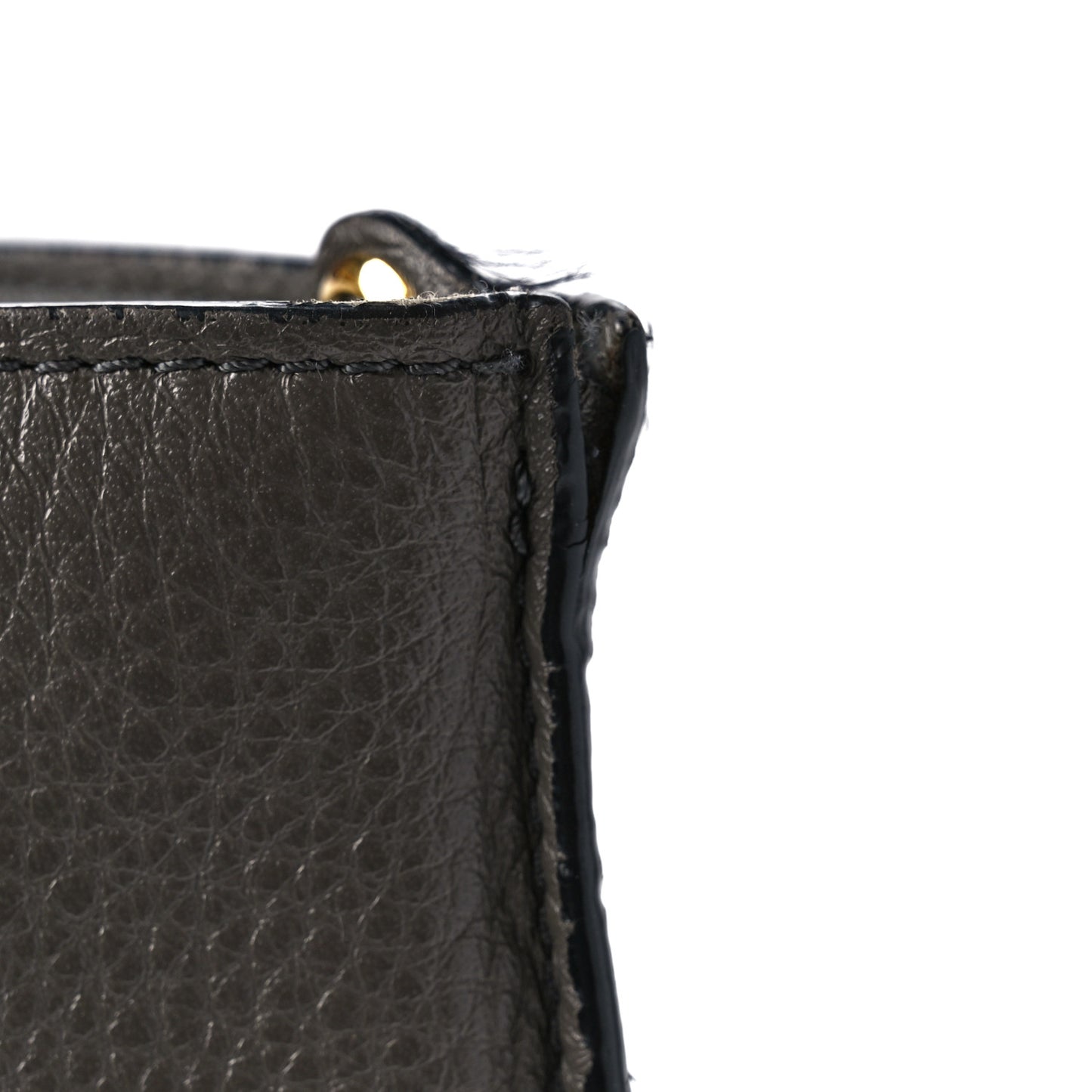 Grained Calfskin Alix Padlock Zip Tote Graphite