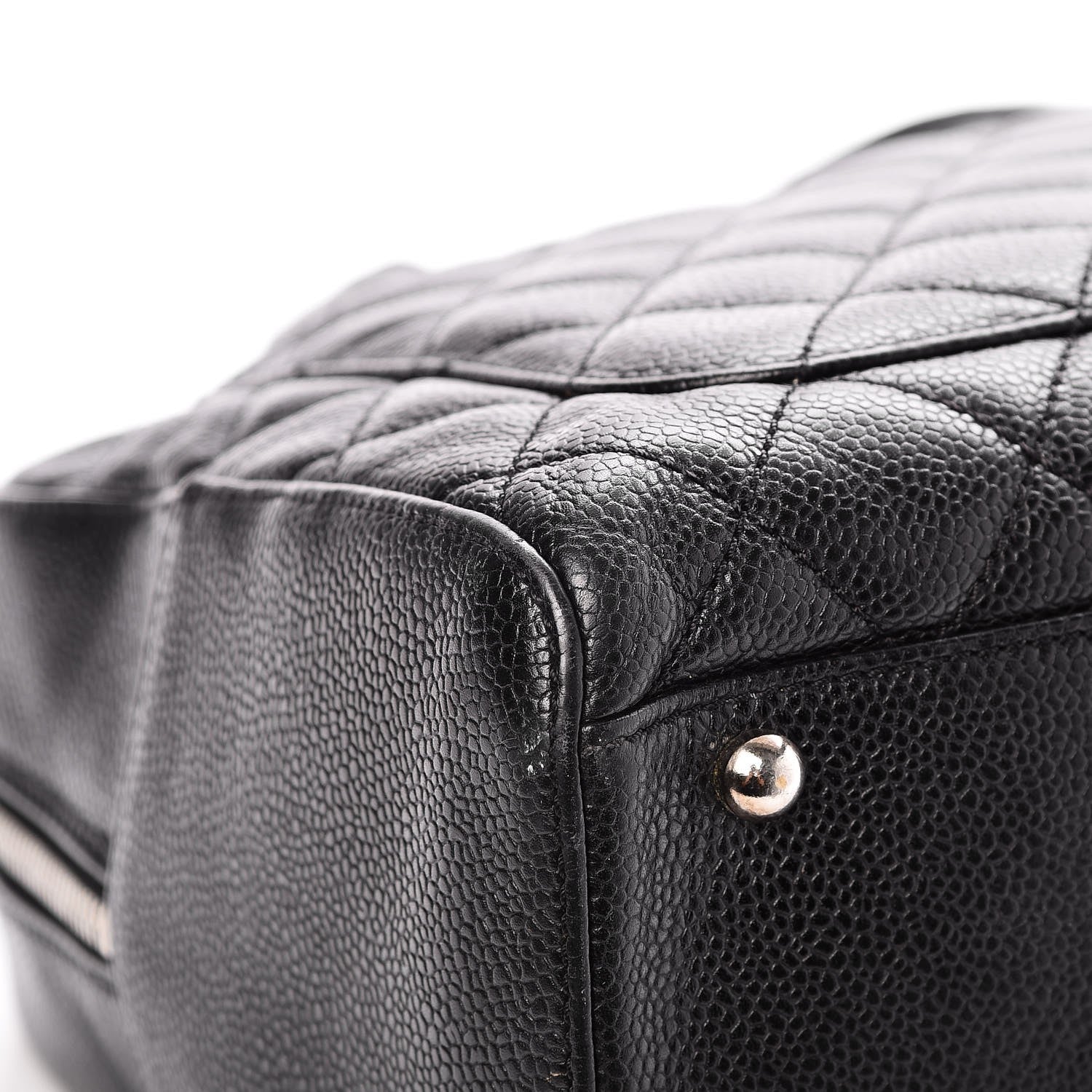 Chanel Caviar Quilted Bowler Black 10 of 11
